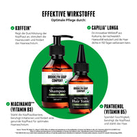 Das Activator Hair Bundle kombiniert effektive Wirkstoffe wie Koffein, Niacinamid, Panthenol und Capilia Longa für nachweislich mehr Haarwachstum und weniger Haarausfall.