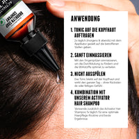 Das Activator Hair Tonic sorgt ganz einfach für volleres Haar - einfach zweimal täglich direkt auf die Kopfhaut auftragen und sanft einmassieren.