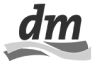 dm Logo – Schwarz-Weiß-Version