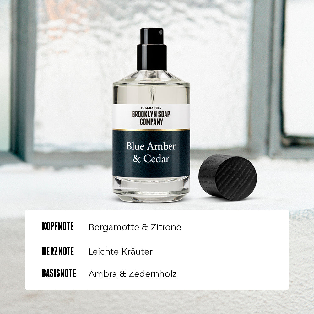 Blue Amber & Cedar Fragrance Set