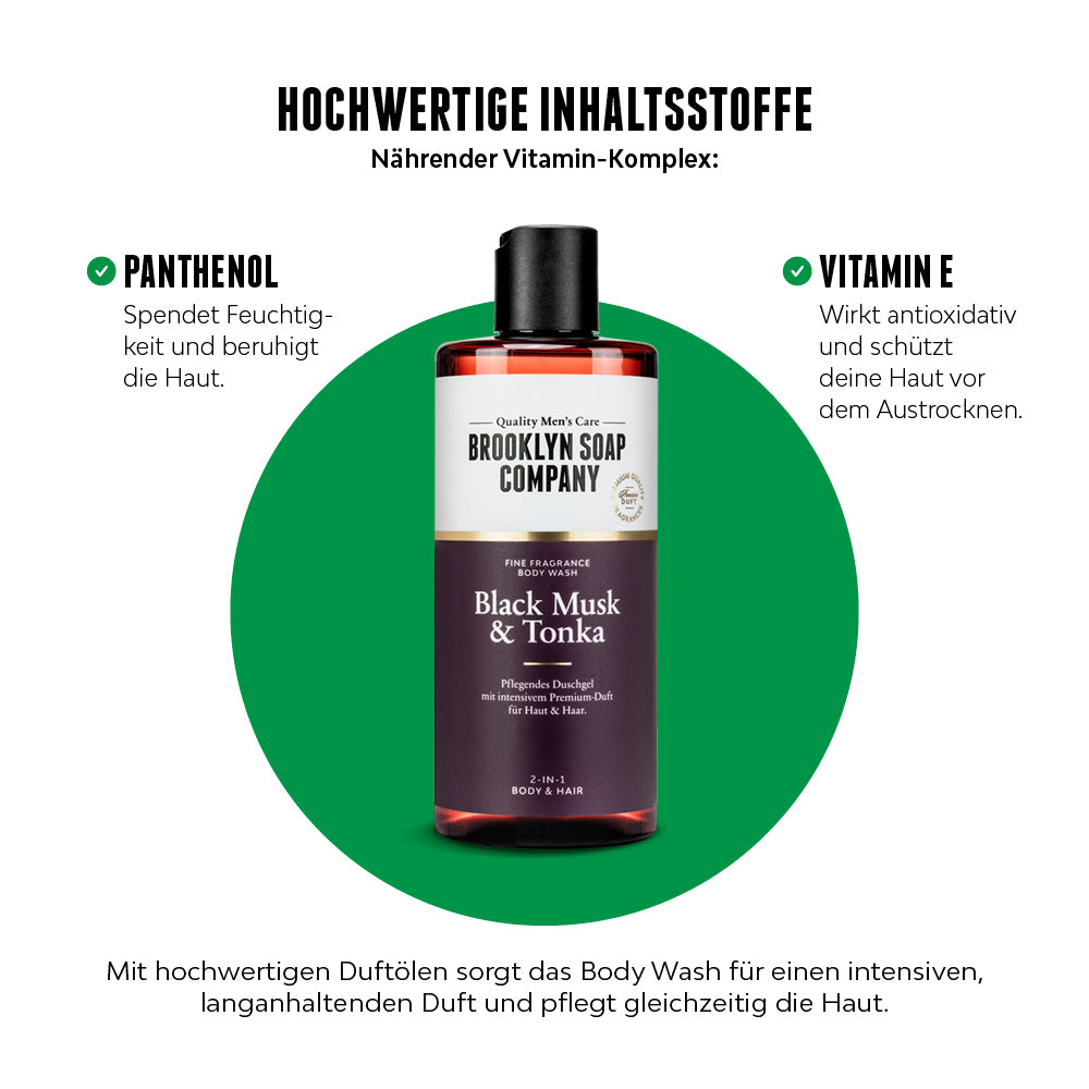 Black Musk & Tonka Body Wash