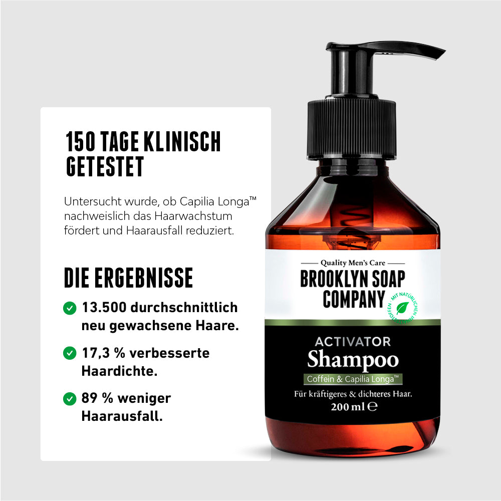 Die Activator Hair Serie liefert sichtbare Ergebnisse nach nur 150 Tagen - für mehr Haarwachstum, eine verbesserte Haardichte und deutlich weniger Haarausfall. 